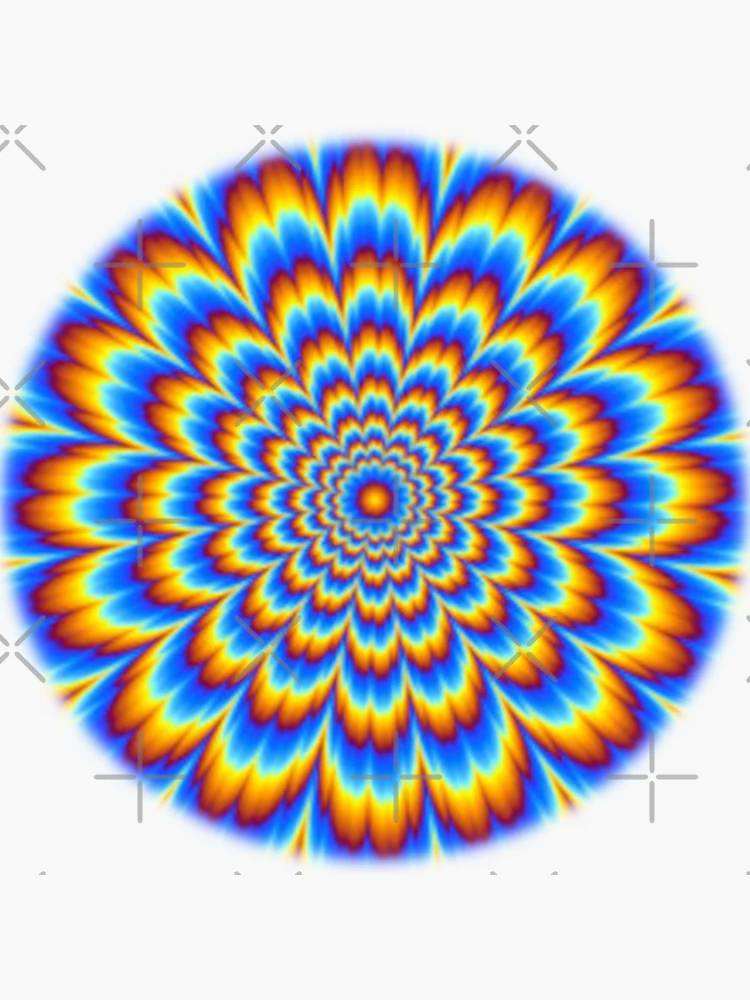 Optical illusion appears to move | Sticker