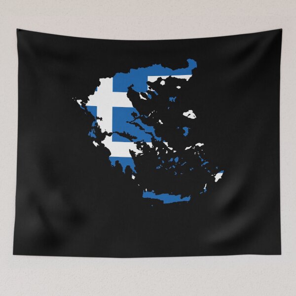 Item preview, Greece Flag Country Outline Shape designed and sold by 1681830934131.