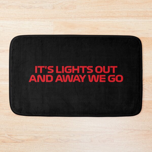 Item preview, It's Lights Out And Away We Go red designed and sold by reval-store.