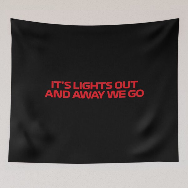 Item preview, It's Lights Out And Away We Go red designed and sold by reval-store.