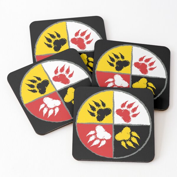 Item preview, Native American Medicine Wheel Bear Paw designed and sold by mixedshop.