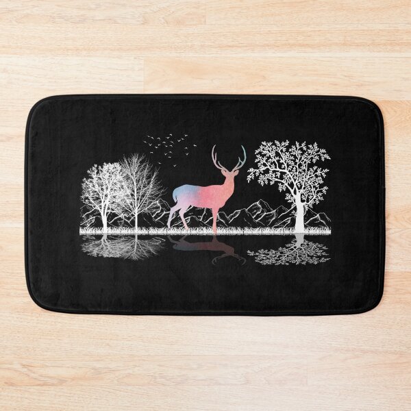 Item preview, Deer Art Cute Colorful Deer With Nature And Trees Design Deer Lover Hunting designed and sold by Thecitiesstore.