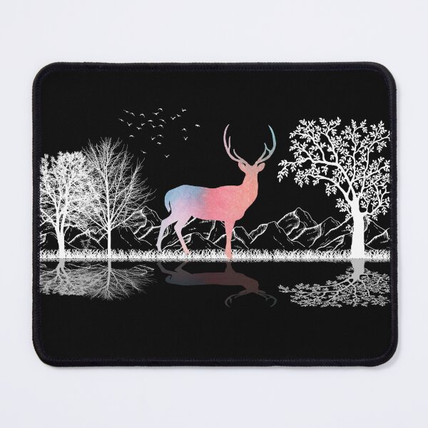 Item preview, Deer Art Cute Colorful Deer With Nature And Trees Design Deer Lover Hunting designed and sold by Thecitiesstore.