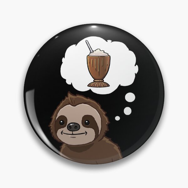 Item preview, Sloth thinking about a Chocolate Milkshake designed and sold by jonmlam.