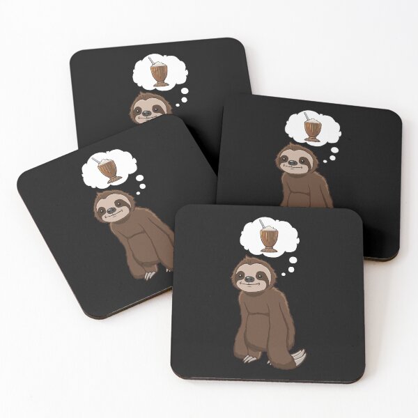 Item preview, Sloth thinking about a Chocolate Milkshake designed and sold by jonmlam.