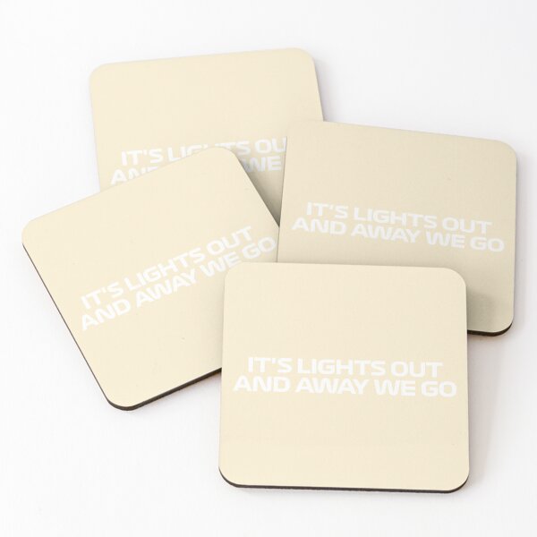 Item preview, It's Lights Out And Away We Go White designed and sold by reval-store.