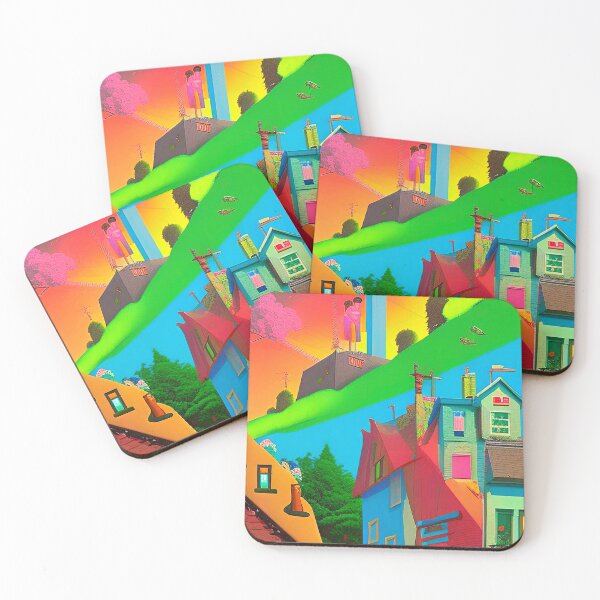 Item preview, Colorful abstract surrealism city designed and sold by Neo-Expression.