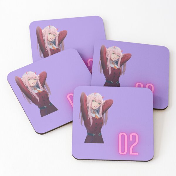 Item preview, zero two anime purple pink  designed and sold by Vkhandekar.