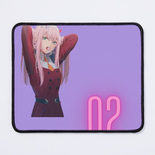 Item preview, zero two anime purple pink  designed and sold by Vkhandekar.