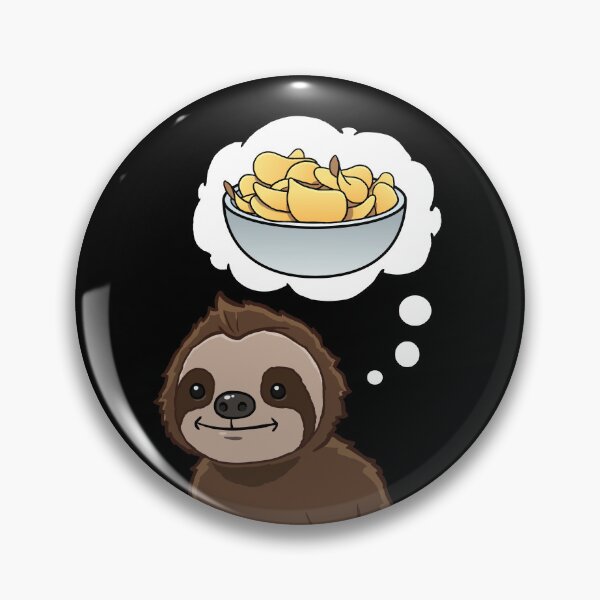 Item preview, Sloth thinking about eating Potato Chips designed and sold by jonmlam.