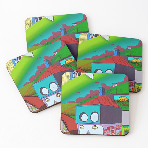 Item preview, Abstract colorful vintage Surrealistic landscape designed and sold by Neo-Expression.