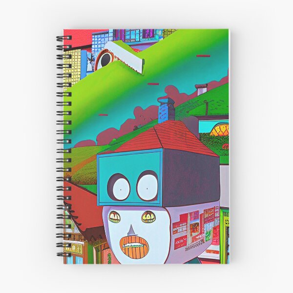 Item preview, Abstract colorful vintage Surrealistic landscape designed and sold by Neo-Expression.