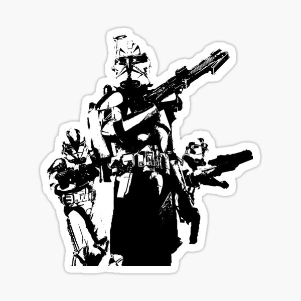 501st Trooper Silk Screen Sticker