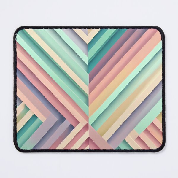 Item preview, Pastel Line Pattern Digital Painting designed and sold by CodeAndColors.