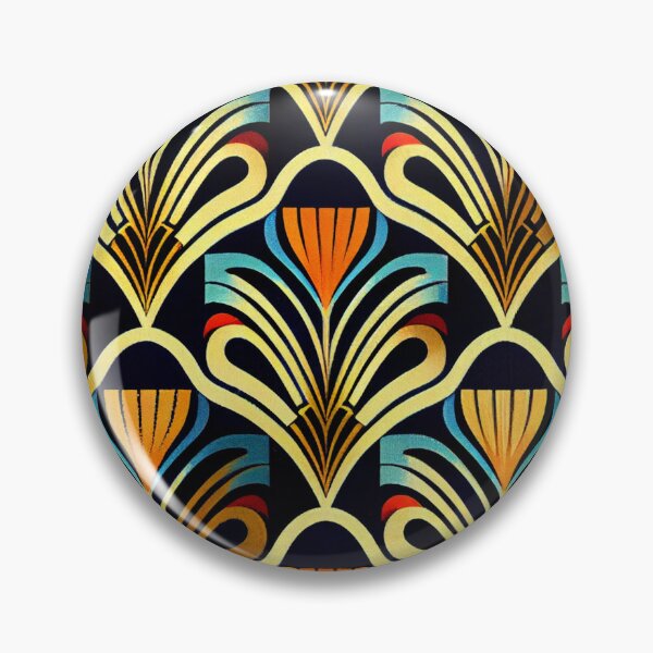 Artikelvorschau, Colorful Art Deco Pattern Digital Painting entworfen und verkauft von CodeAndColors.
