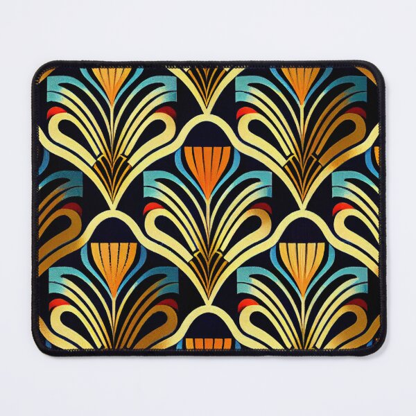 Item preview, Colorful Art Deco Pattern Digital Painting designed and sold by CodeAndColors.