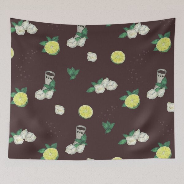 Item preview, cuba libre _ recipe pattern designed and sold by hahaha-creative.
