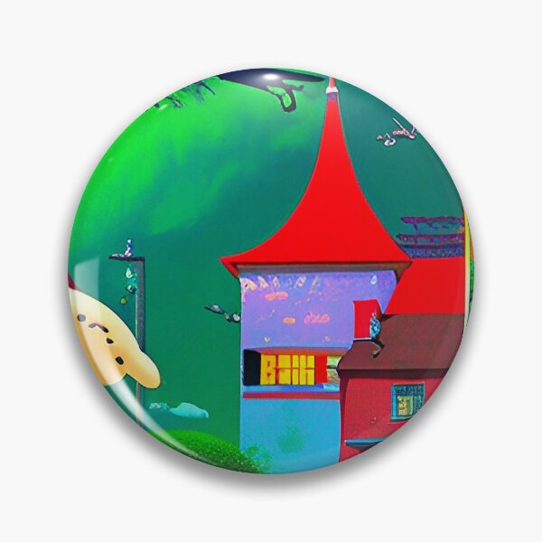 Item preview, Colorful landscape surrealism abstract popart city designed and sold by Neo-Expression.