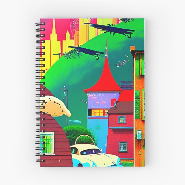 Item preview, Colorful landscape surrealism abstract popart city designed and sold by Neo-Expression.