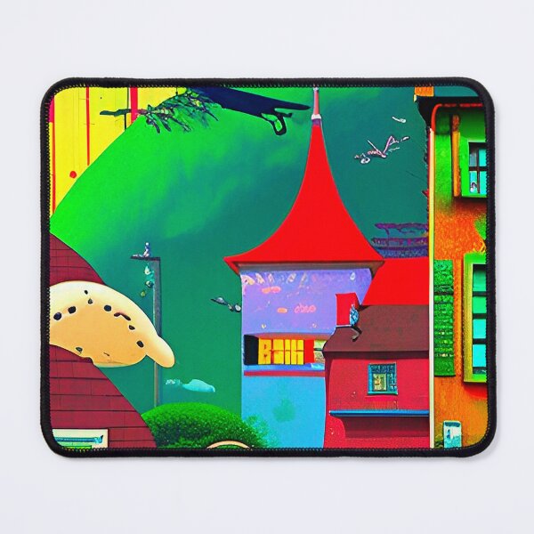 Item preview, Colorful landscape surrealism abstract popart city designed and sold by Neo-Expression.