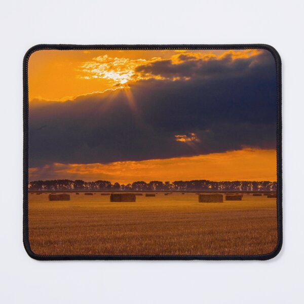 Item preview, sunset over the stubble designed and sold by HausmannArt.