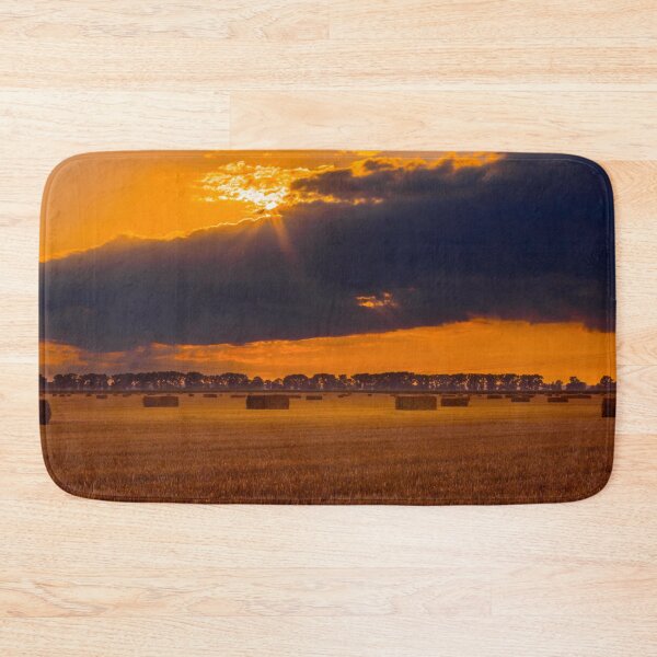 Item preview, sunset over the stubble designed and sold by HausmannArt.