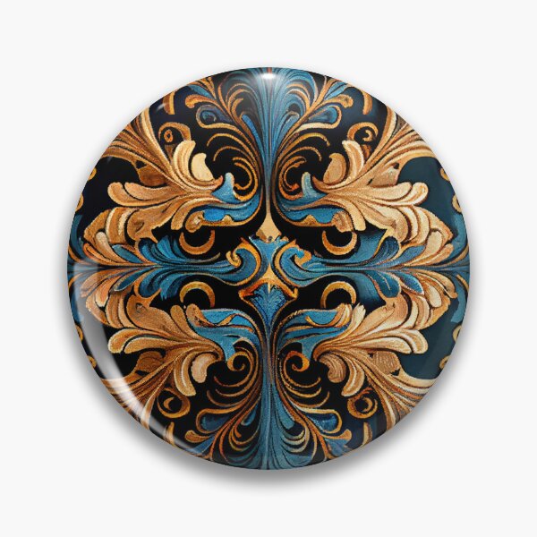 Artikelvorschau, Baroque Transitional Pattern Digital Painting entworfen und verkauft von CodeAndColors.