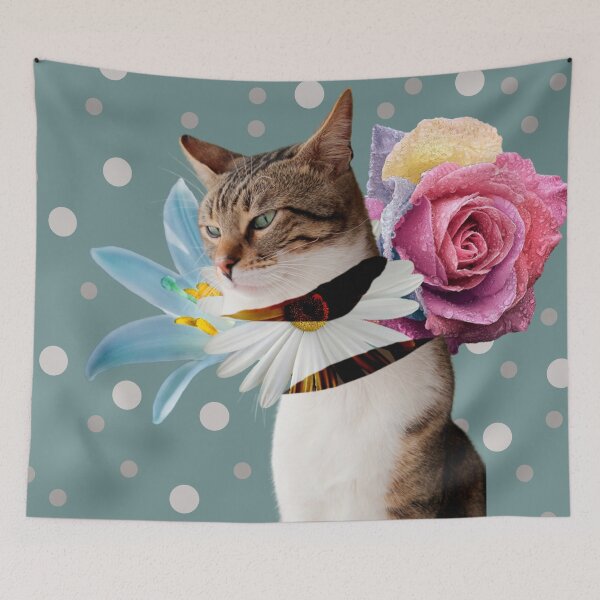Item preview, Plant Cat - Blue designed and sold by susannapujolcli.