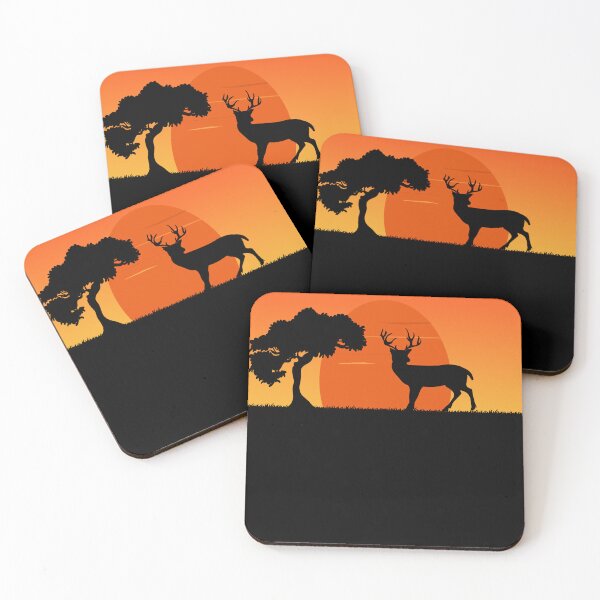 Item preview, Deer Sunset Vintage Cute Design For Deers Lover Hunting Hunter Deer Gift  designed and sold by Thecitiesstore.