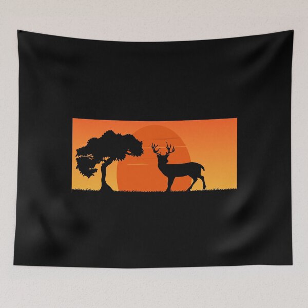 Item preview, Deer Sunset Vintage Cute Design For Deers Lover Hunting Hunter Deer Gift  designed and sold by Thecitiesstore.