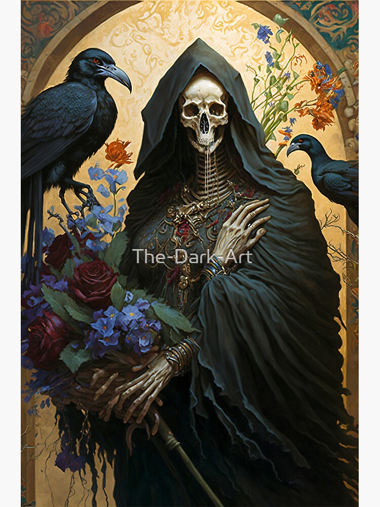 "Mother of Life & Death Nuestra Señora de la Santa Muerte" Sticker for