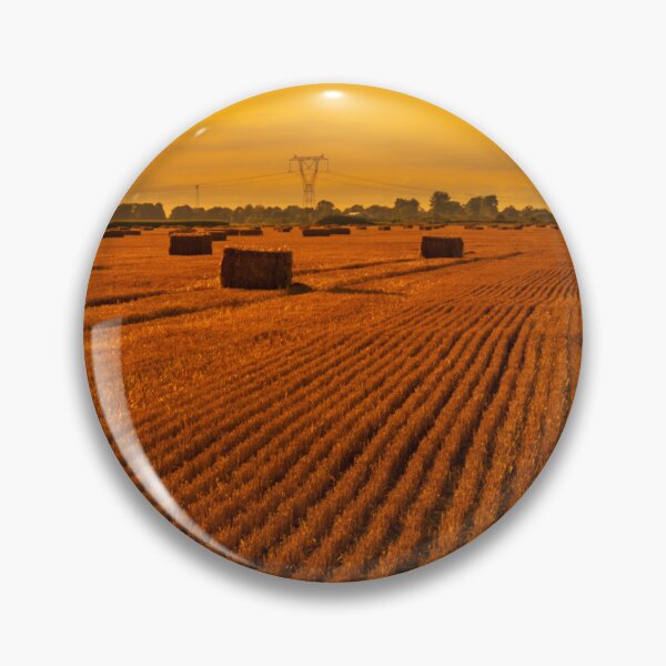 Item preview, Rolled straw lying on stubble. designed and sold by HausmannArt.