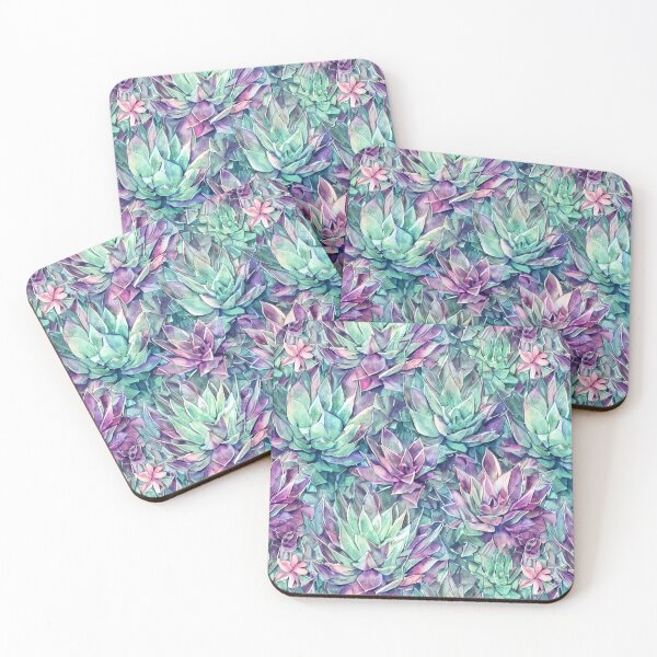 Item preview, Succulent Watecolor Seamless Pattern designed and sold by InkspirationGraphics.