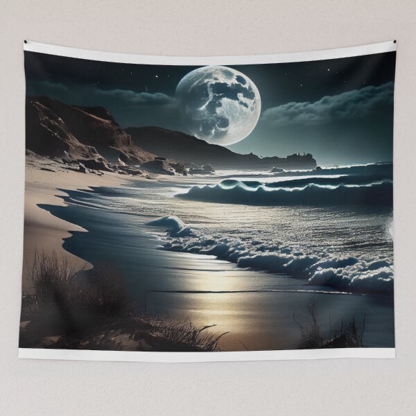 Item preview, Moonlit Beach designed and sold by Invisible Wizard.