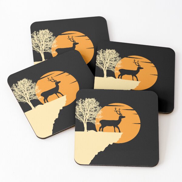 Item preview, Deer Sunset Vintage Cute Deer Lover Design For Hunter Hunting And Deers Lover designed and sold by Thecitiesstore.