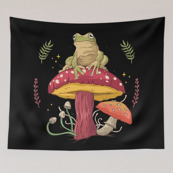 Item preview, Cottagecore Aesthetic Frog Mushroom Fungi Lover designed and sold by JackCurtis1991.