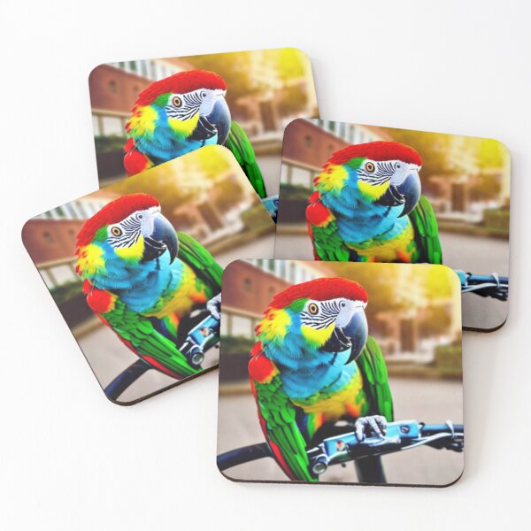 Item preview, A parrot on a bike designed and sold by SN-Creations.