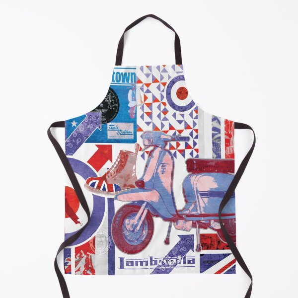 Item preview, Lambretta Scooter Union Jack Print designed and sold by Frankie@ BritishMadeGifts.
