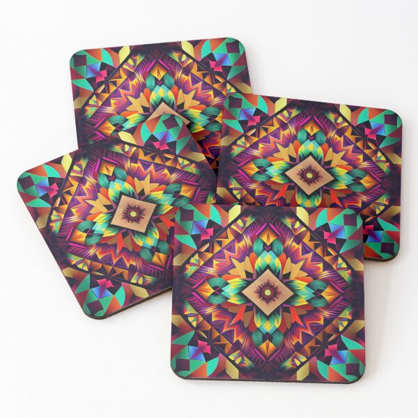 Item preview, Vibrant Eclectic Pattern Digital Painting designed and sold by CodeAndColors.