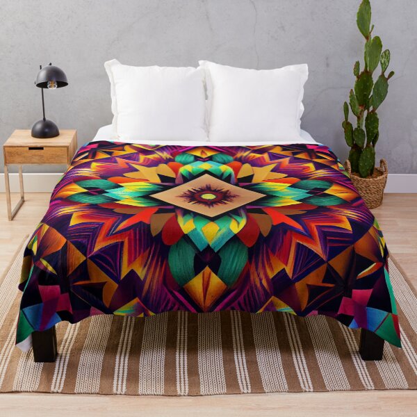 Item preview, Vibrant Eclectic Pattern Digital Painting designed and sold by CodeAndColors.