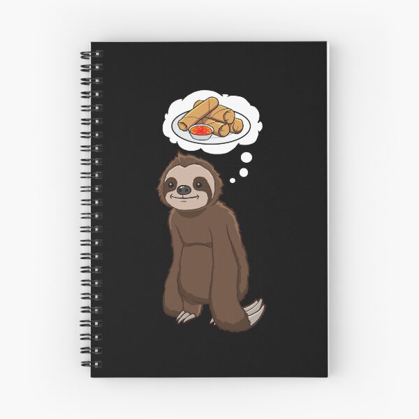 Item preview, Sloth thinking about eating Spring Rolls designed and sold by jonmlam.