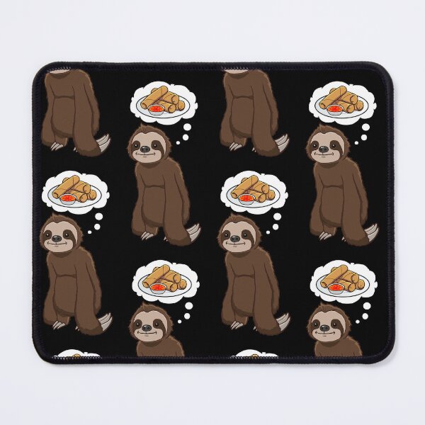 Item preview, Sloth thinking about eating Spring Rolls designed and sold by jonmlam.