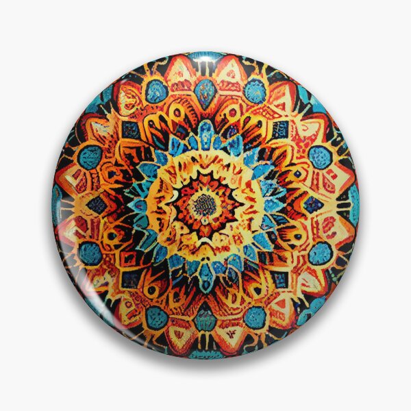 Item preview, Mosiac Explosive Bohemian Pattern Digital Painting designed and sold by CodeAndColors.