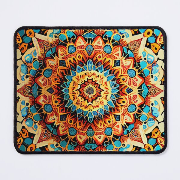 Item preview, Mosiac Explosive Bohemian Pattern Digital Painting designed and sold by CodeAndColors.