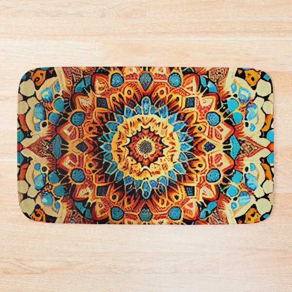 Item preview, Mosiac Explosive Bohemian Pattern Digital Painting designed and sold by CodeAndColors.