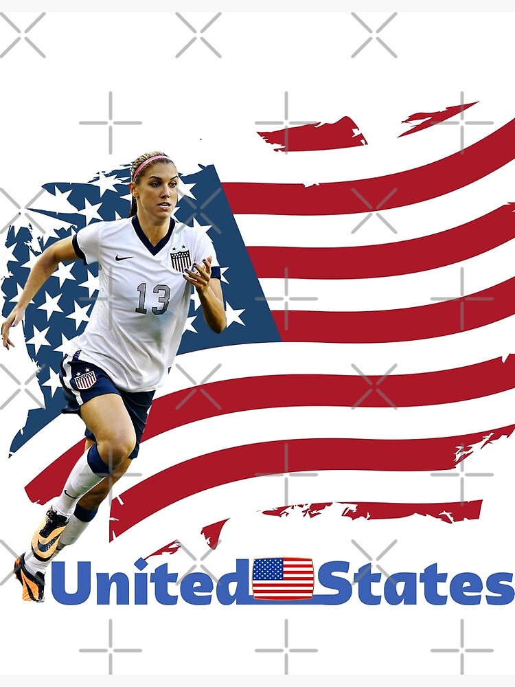 "Awesome Usa Soccer Usa Flag Football Lovers Women Alex " Poster