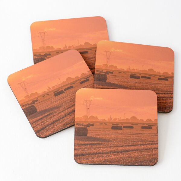 Item preview, Pressed straw in the field. Harvest in Poland. designed and sold by HausmannArt.