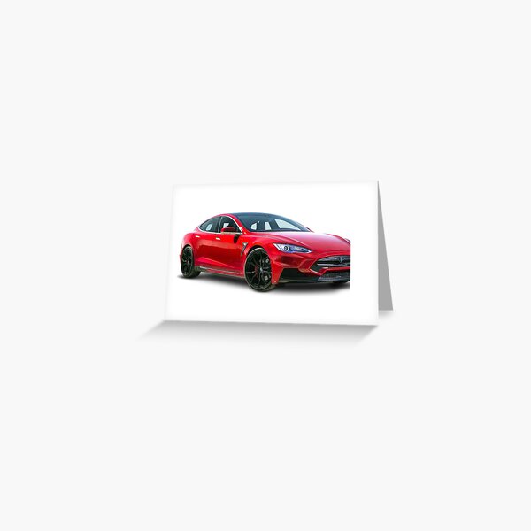 Tesla Model S P100D Car Drawing Coffee Mug by CarsToon Concept - Pixels