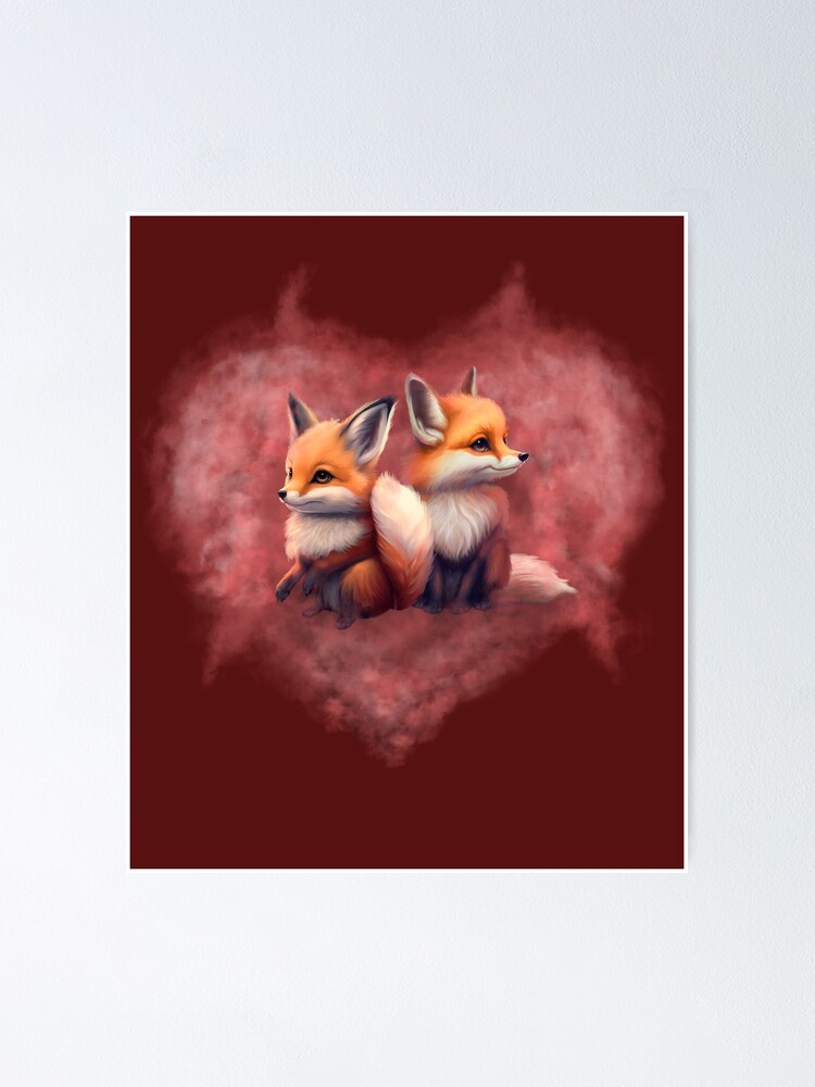 Cute Animated Red Fox - Diamond Paintings 