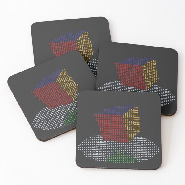 Item preview, 3D cube rendered with ascii characters designed and sold by Heledron.
